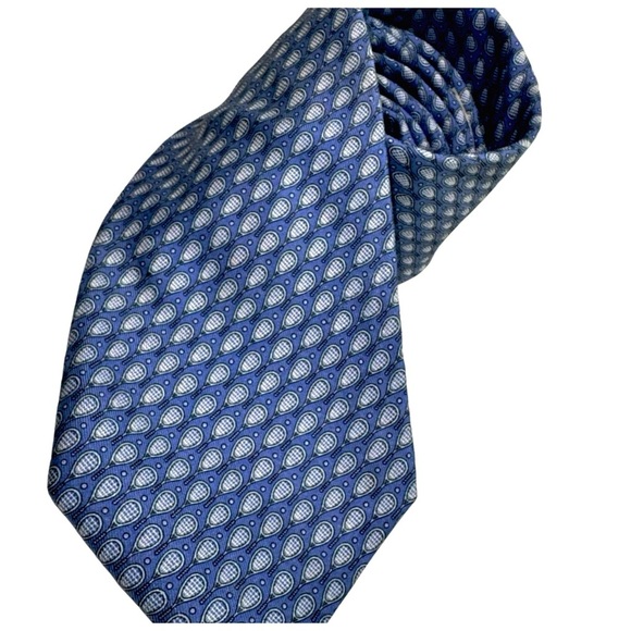 Vineyard Vines Men’s Navy Blue Geometric Tie. 60” x 4” - Picture 11 of 17